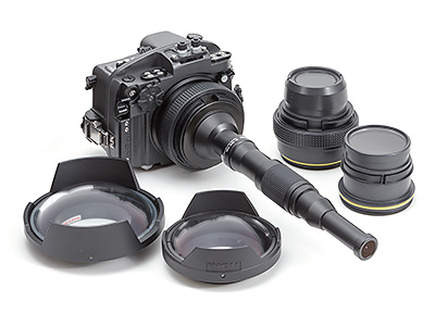 Wide variety of lens port to support from ultra macro to fish-eye imaging