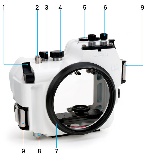 X-2 for EOS50D/40D 各部名称（正面）