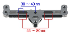 Working range of tripod screws